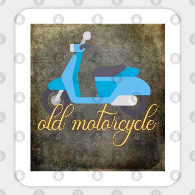 Old motorcycle Sticker by Kun Fayakun